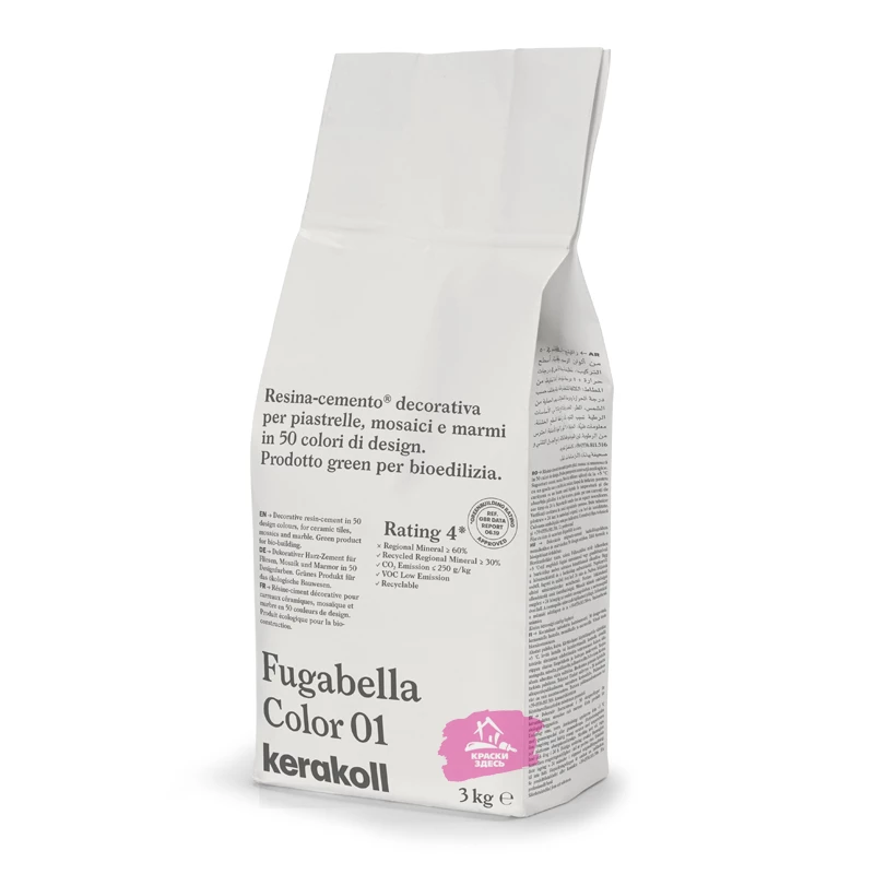 Kerakoll Fugabella Color / Кераколл Фугабелла Колор затирка для керамической плитки, мозаики и мрамора сверхгладкая