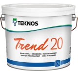 Teknos Trend 20 / Текнос Тренд 20 краска акрилатная для стен и потолков, стойкая к истарию и мытью