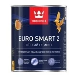 Tikkurila Euro Smart 2 Интерьерная краска глубокоматовая для стен и потолков