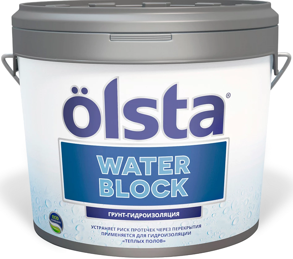 Olsta Waterblock Грунт-гидроизоляция для внутренних работ для влажных помещений