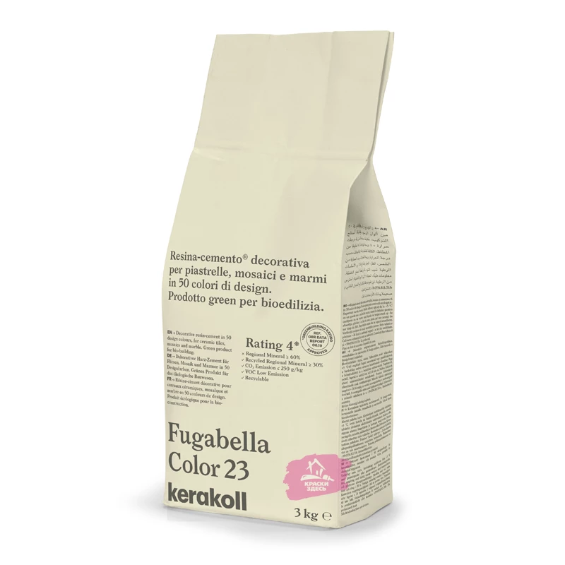Kerakoll Fugabella Color / Кераколл Фугабелла Колор затирка для керамической плитки, мозаики и мрамора сверхгладкая
