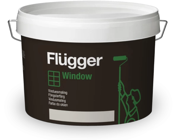Fluger Window Краска для окон на водной основе скрывает структуру дерева