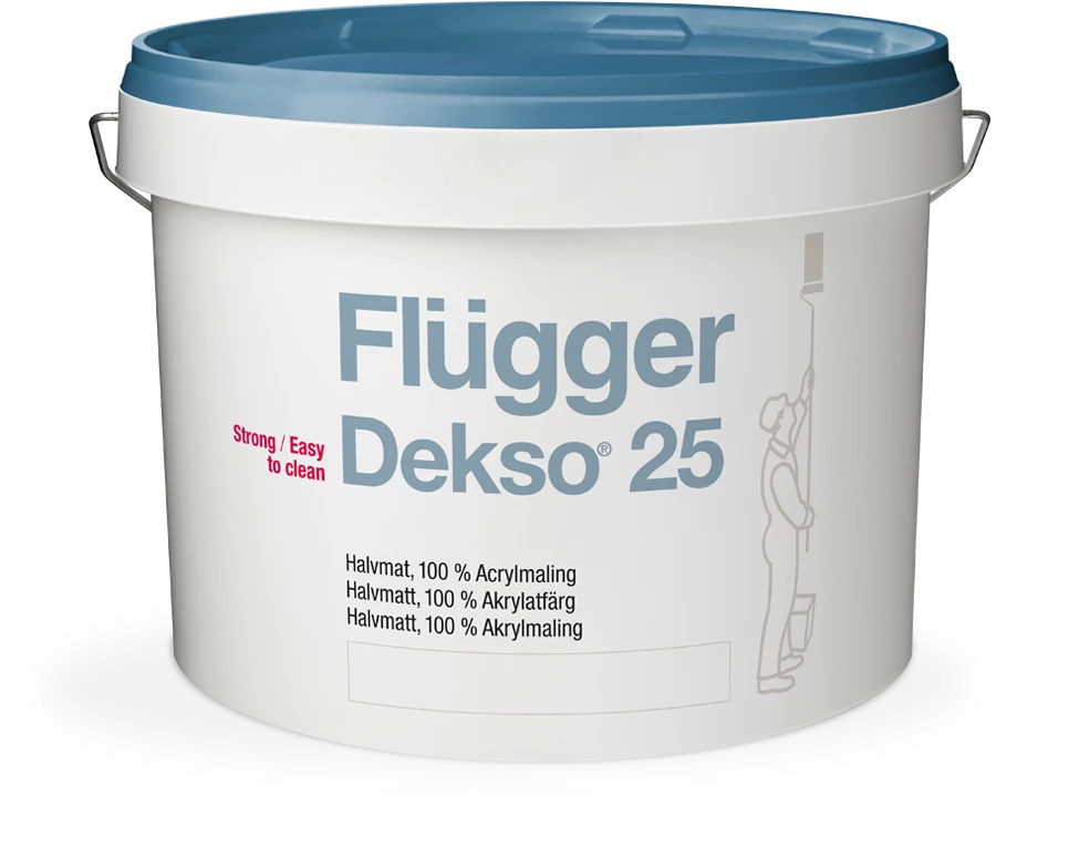 Fluger Dekso 25 Краска полуматовая с очень высокой прочностью для внутренних работ