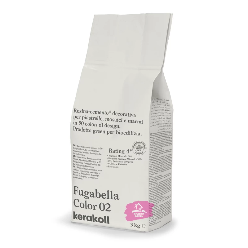 Kerakoll Fugabella Color / Кераколл Фугабелла Колор затирка для керамической плитки, мозаики и мрамора сверхгладкая