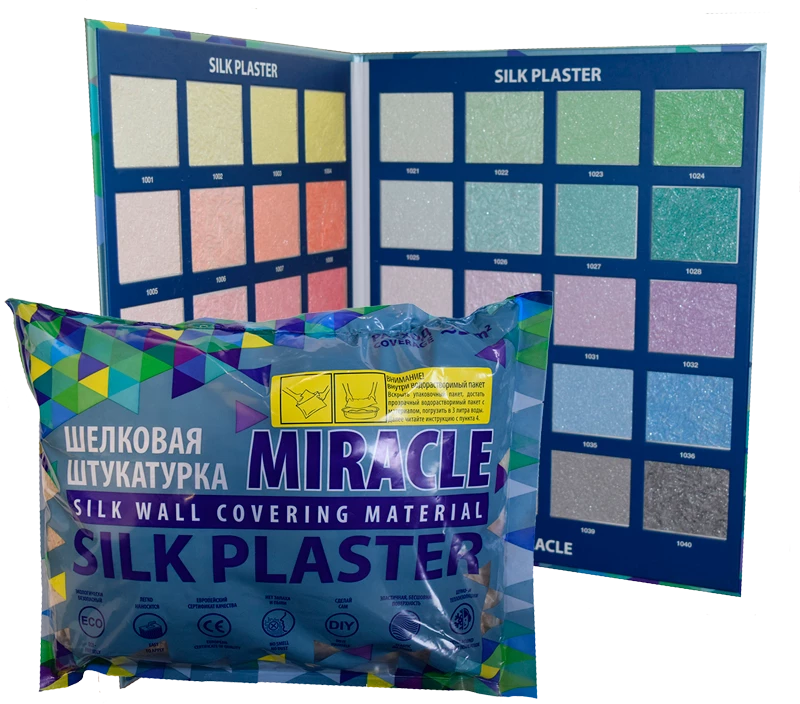 Silk Plaster Miracle / Силк Пластер Миракл жидкие обои (шелковая декоративная штукатурка)