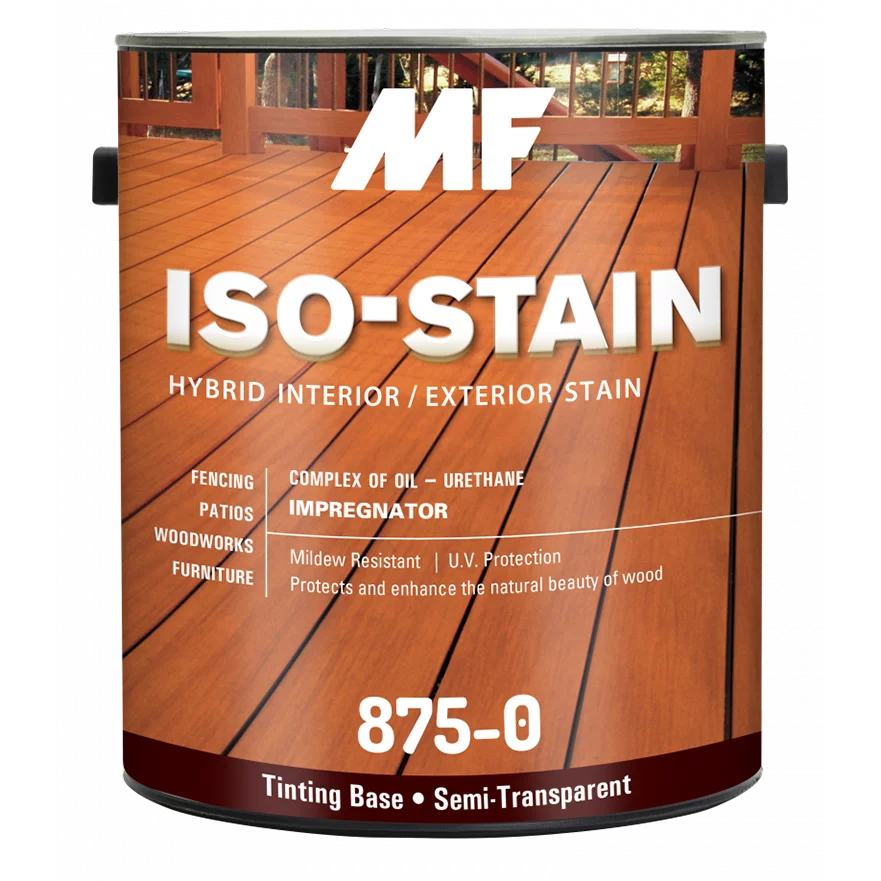 MF Paints ISO-STAIN 875 Пропитка на основе смеси уретана и сверхпроникающего масла для внутреннего и наружного применения