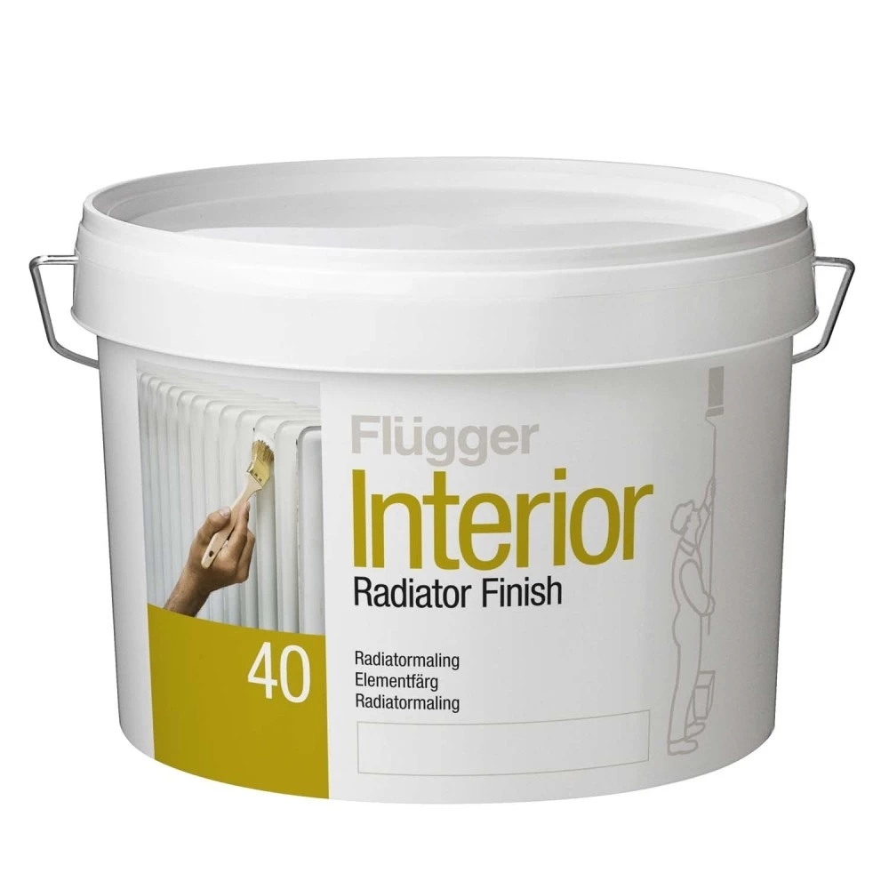 Fluger 40 Interior Radiator Finish Краска для радиаторов термостойкая выдерживающая температуру до 80 °C