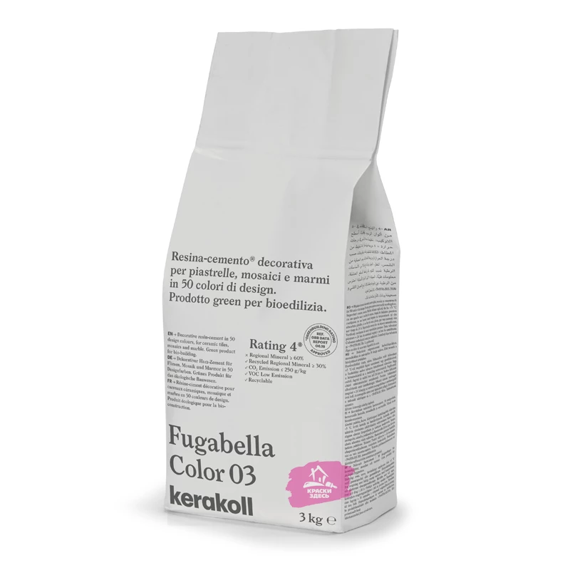 Kerakoll Fugabella Color / Кераколл Фугабелла Колор затирка для керамической плитки, мозаики и мрамора сверхгладкая