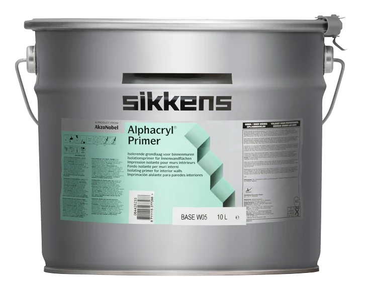 Sikkens Alphacryl Primer / Сиккенс Альфакрил Праймер изолирующая грунтовка для стен и потолков