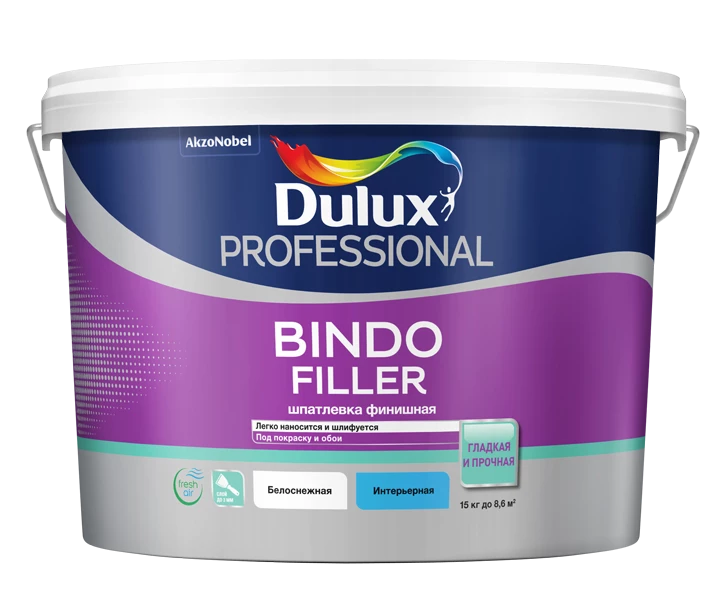 Dulux Bindo Filler Шпаклевка финишная под покраску и обои для внутренних работ
