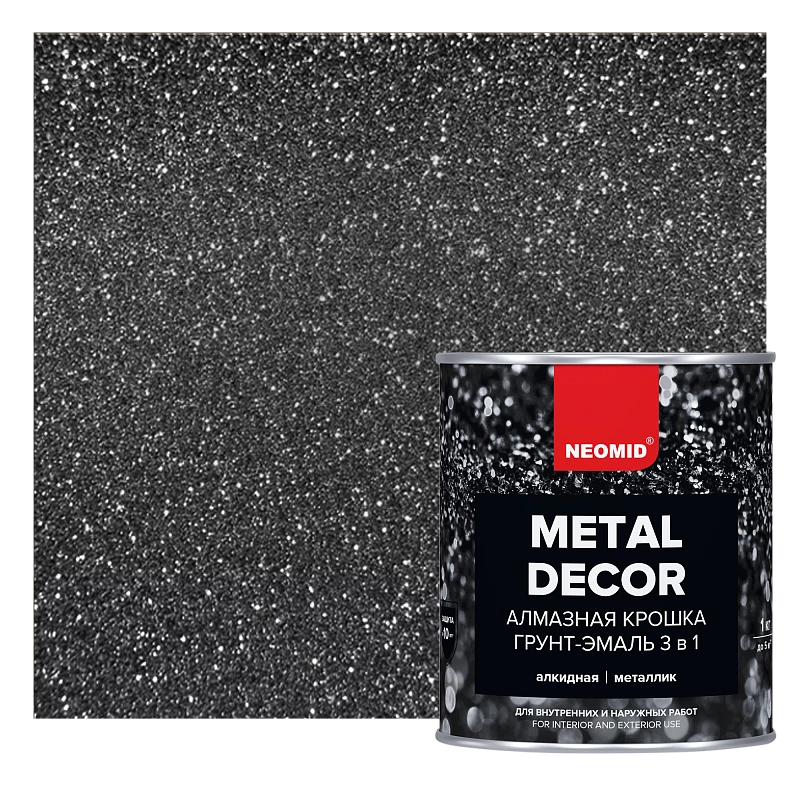 Neomid Грунт-эмаль 3 в 1 по ржавчине с эффектом алмазной крошки