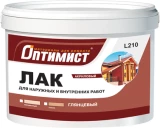 Оптимист L 210 лак глянцевый акриловый для внутренних и наружных работ