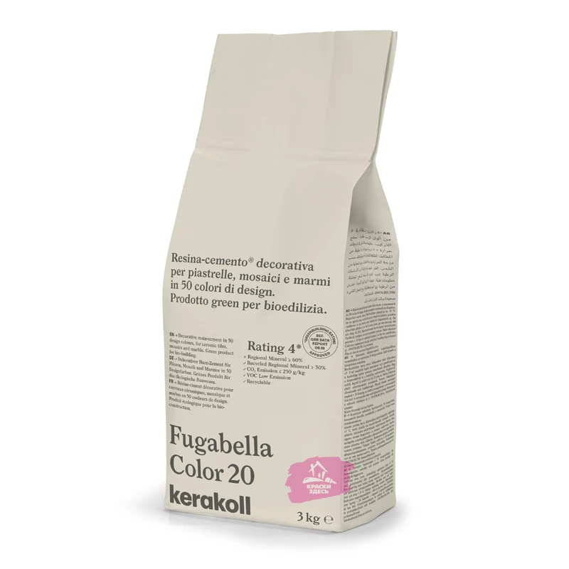 Kerakoll Fugabella Color / Кераколл Фугабелла Колор затирка для керамической плитки, мозаики и мрамора сверхгладкая