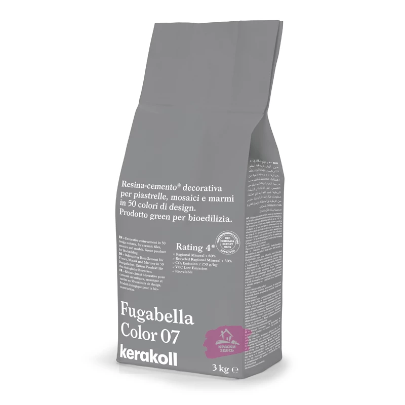 Kerakoll Fugabella Color / Кераколл Фугабелла Колор затирка для керамической плитки, мозаики и мрамора сверхгладкая