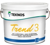Teknos Trend 3 / Текнос Тренд 3 грунтовочная краска для стен и потолков, водоразбавляемая полностью матовая