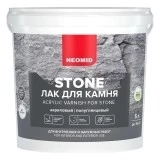 Neomid Stone Лак на акриловой основе с эффектом мокрого камня для наружных и внутренних работ