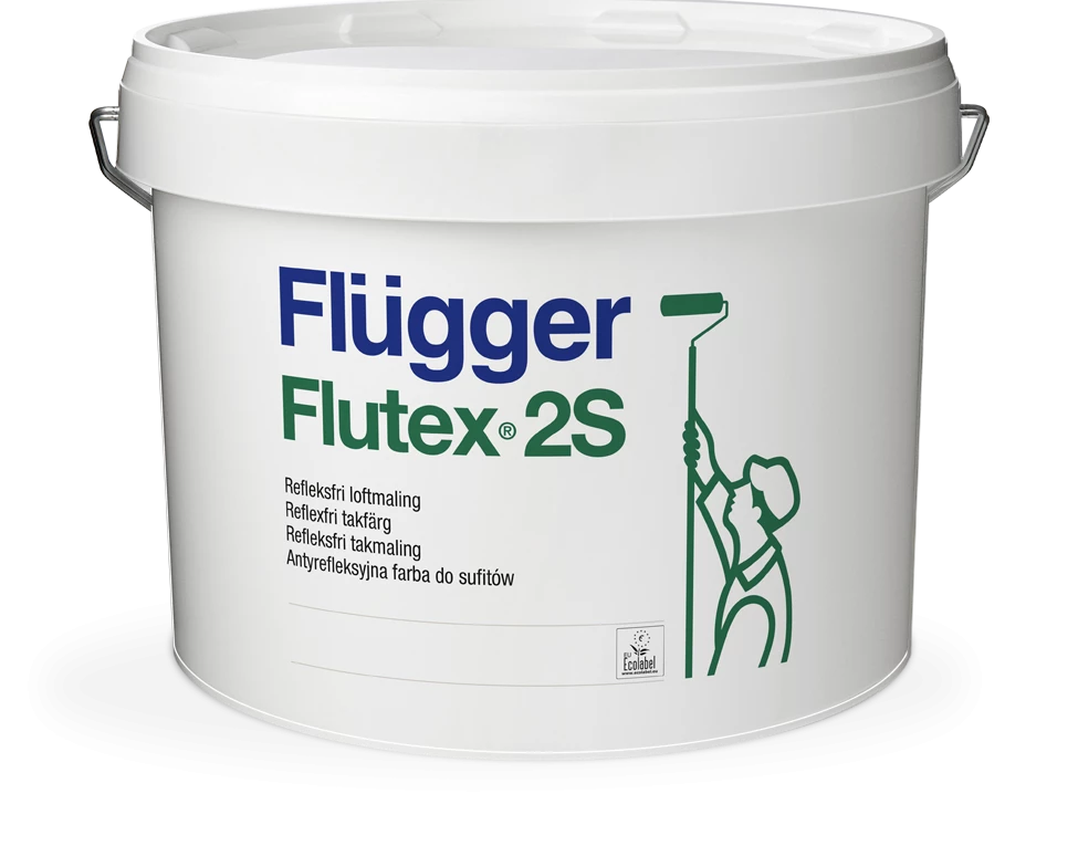 Fluger Flutex 2S Краска для потолка антибликовая, глубокоматовая