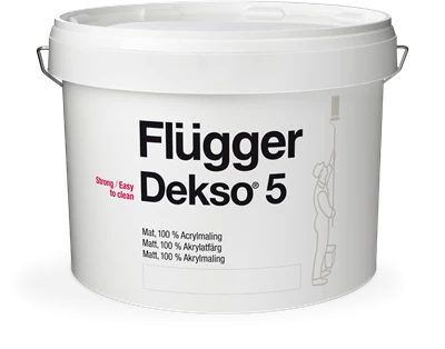 Fluger Dekso 5 Краска акриловая экстра прочная для внутренних работ