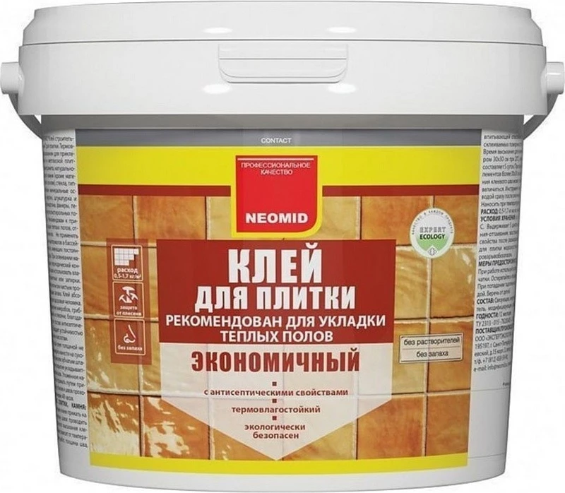 Neomid Клей для плитки экономичный для теплых полов