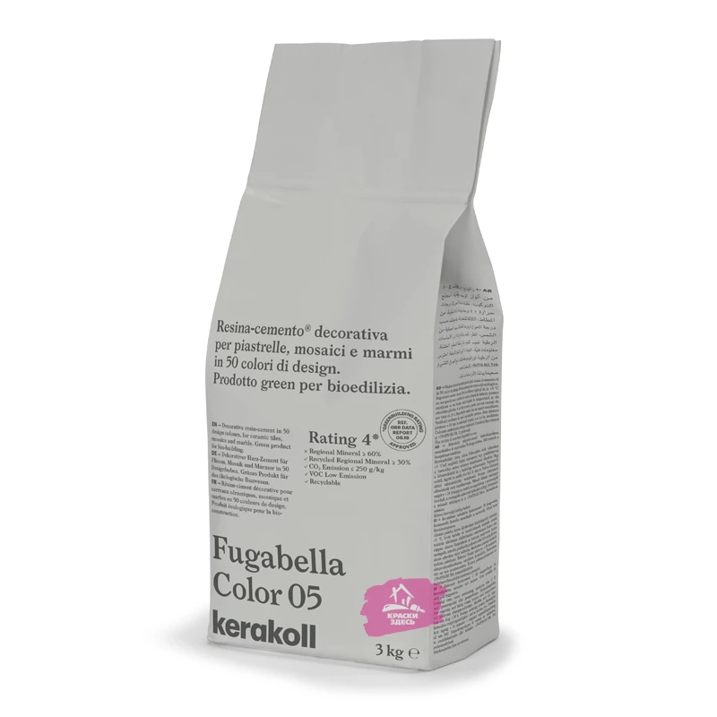 Kerakoll Fugabella Color / Кераколл Фугабелла Колор затирка для керамической плитки, мозаики и мрамора сверхгладкая