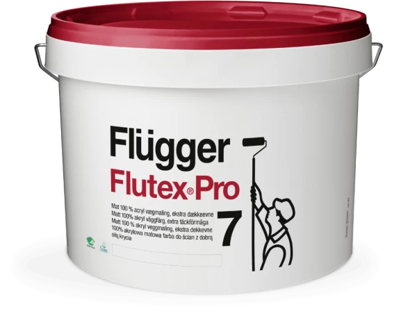 Fluger Flutex Pro 7 Акриловая краска с повышенной кроющей способностью для внутренних раборт
